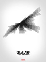 Framed Cleveland Radiant Map 4