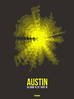 Framed Austin Radiant Map 3