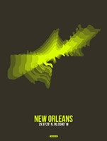 Framed New Orleans Radiant Map 1