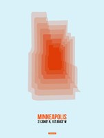 Framed Minneapolis Radiant Map 1