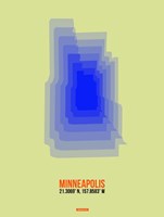 Framed Minneapolis Radiant Map 4