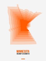 Framed Minnesota Radiant Map 1