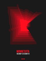 Framed Minnesota Radiant Map 6