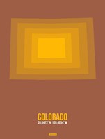 Framed Colorado Radiant Map 1