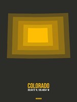 Framed Colorado Radiant Map 5