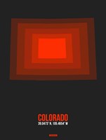 Framed Colorado Radiant Map 6