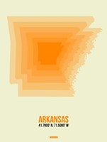Framed Arkansas Radiant Map 1