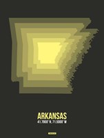 Framed Arkansas Radiant Map 5