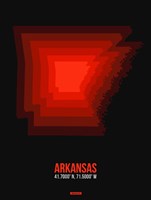 Framed Arkansas Radiant Map 6