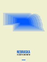 Framed Nebraska Radiant Map 1