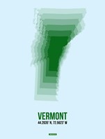 Framed Vermont Radiant Map 2