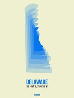 Framed Delaware Radiant Map 1
