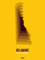 Framed Delaware Radiant Map 3