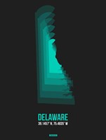 Framed Delaware Radiant Map 5