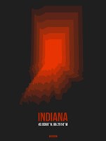 Framed Indiana Radiant Map 4
