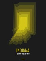 Framed Indiana Radiant Map 6