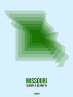 Framed Missouri Radiant Map 2