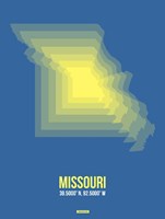 Framed Missouri Radiant Map 3