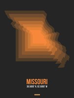 Framed Missouri Radiant Map 4