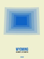 Framed Wyoming Radiant Map 1