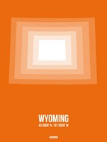 Framed Wyoming Radiant Map 3