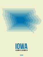 Framed Iowa Radiant Map 1