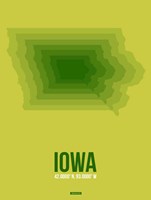 Framed Iowa Radiant Map 2