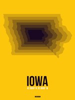 Framed Iowa Radiant Map 3