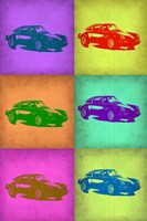 Framed Porsche Pop Art 2