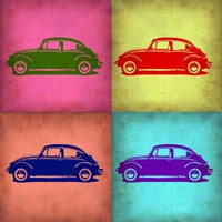 Framed VW Beetle Pop Art 1