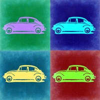 Framed VW Beetle Pop Art 3