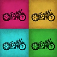 Framed Vintage Bike Pop Art 1