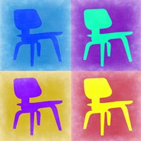 Framed Eames Chair Pop Art 4