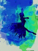 Framed Ballerina on Stage Watercolor 5