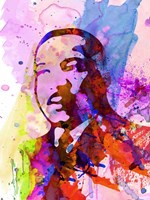 Framed Martin Luther King Watercolor