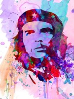 Framed Che Guevara Watercolor 2