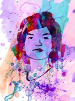 Framed Jackie Kennedy Watercolor