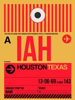 Framed IAH Houston Luggage Tag 1