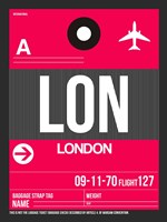 Framed LON London Luggage Tag 2