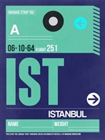 Framed IST Istanbul Luggage Tag 1