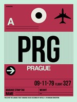 Framed PRG Prague Luggage Tag 2