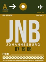 Framed JNB Johannesburg Luggage Tag 1