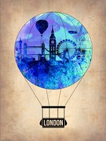 Framed London Air Balloon