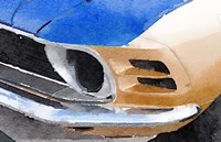 Framed Ford Mustang Front Detail
