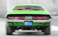 Framed Dodge Challenger Rear