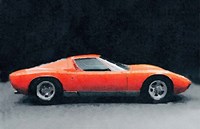 Framed 1971 Lamborghini Miura P400 S