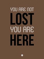 Framed You Are Not Lost Brown
