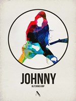 Framed Johnny Watercolor Circle