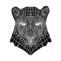 Framed Panther Head Mesh