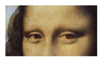 Framed Mona Lisa - Detail Of Eyes